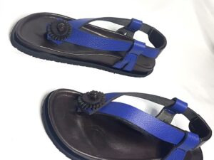 Sandales PADAM bleu-marron